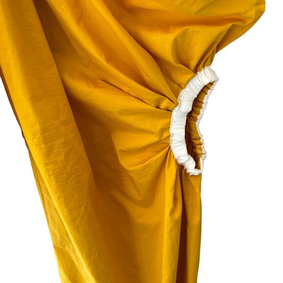 Johanna Ortiz Refulgence of‎ Starts Midi Dress Yellow Ochre Size Medium - Picture 6 of 10